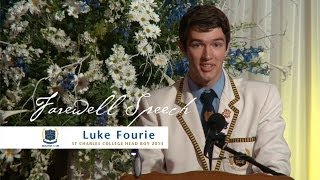 St Charles College Head Boy speech 2013 [upl. by Falda583]