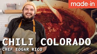 Chili Colorado Recipe With Chef Edgar Rico  Made In Cookware [upl. by Akelahs]