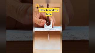 How to make a holewoodworking tipsviralvideo [upl. by Ledda]