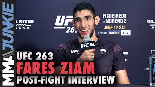 Fares Ziam still wants to smash Bobby Green  UFC 263 interview [upl. by Erde388]