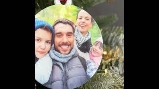 Personalised Christmas Photo Bauble  Special Christmas Gift Ideas [upl. by Strephon]