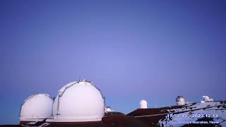 Geminids meteor shower 2023 LIVE from Subaru Telescope MaunaKea Hawaii [upl. by Ahtnahc]