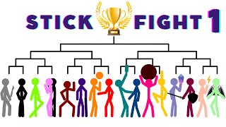 Stickman Tournament 1  Stickman Animation Fight  StickFight [upl. by Fawna]