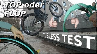 Test  Tubeless Flop  Durchschlag Top  BIKE HACK [upl. by Chandal260]