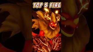 TOP 5 FIRE POKEMON IN PALWORLD palworld pokemon [upl. by Olympium]