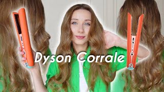 DYSON CORRALE STRAIGHTENER REVIEW  How To Curl Your Hair With A Straightener EASIEST TUTORIAL [upl. by Acker]