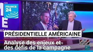 Présidentielle américaine  analyse des enjeux et des défis de la campagne • FRANCE 24 [upl. by Pazit]