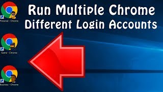 How To Run Multiple Google Chrome For Multiple Different Login Accounts on Laptop  Computer  PC [upl. by Corie]