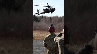 US Army conducting a refuelingarming mission for AH64 Apache during exercise Summit Strike 24 [upl. by Oralee989]