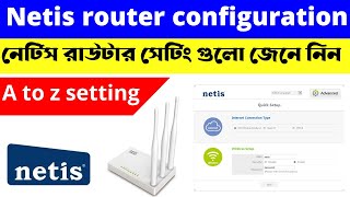 netis router configuration  netis wifi router setup  netis router setup bangla [upl. by Clabo]