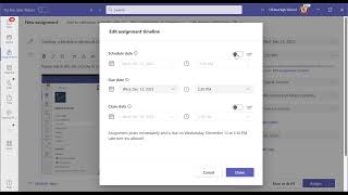 Microsoft Teams Scheduling Assignments [upl. by Nonnair883]