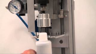 Pneumatischer Deckelverschrauber Pneumatic Bottle Capping Machine [upl. by Leelaj]