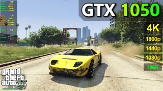 GTX 1050  GTA 5  1080p 1440p 1800p 4K [upl. by Jodee374]