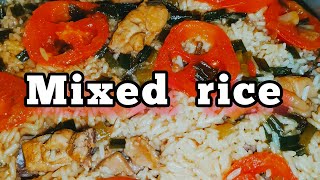 EASY COOKING MIXED RICE SA RICE COOKER YUMMY [upl. by Morell745]