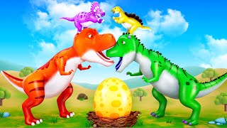 Dinosaur Saga Baby Trex and the Great Egg Rescue  Dinosaur Jurassic World  Trex Dinosaur Cartoons [upl. by Zealand986]