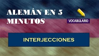 Vocabulario alemán interjecciones [upl. by Toh]