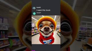 Shopping with a smart Chihuahua AGAIN 🛒🤣 Credits  VuxVux memes [upl. by Nnylecoj653]