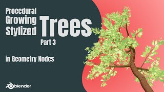 Blender  Procedural Trees with Geometry Nodes  Part 33 [upl. by Ecreip]