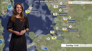 HD Kaye Forster BBC ONE North West weather October 28th 2023 [upl. by Ocirled]