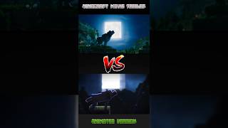 Minecraft Movie Trailer VS Animated Version minecraft movie trailer minecraftmovie [upl. by Woodley684]