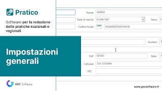 Pratico  Impostazioni generali [upl. by Adnoved35]