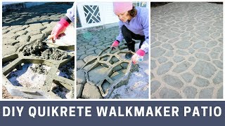 Quikrete Walkmaker Patio DIY Project Tutorial [upl. by Hakaber]