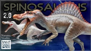 2022 Nanmu Jurassic Park 3 Spinosaurus 20 Review Albino version Supplanter [upl. by Sinnaiy]