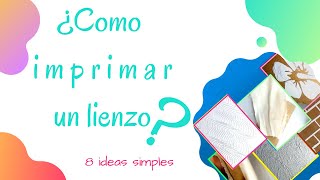 8 IDEAS PARA HACER TEXTURAS COMO IMPRIMAR UN LIENZO CON GESSO [upl. by Hollister]