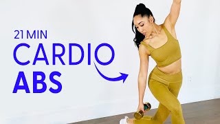 21 Minute Cardio Abs Workout  21 Day Tone [upl. by Neelhtakyram444]