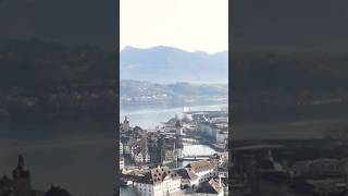 🇨🇭 Lucerne Switzerland II View from Hotel Chateau Gutsh abba travel switzerland swiss luzern [upl. by Enileqcaj399]