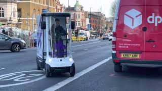 Fin  Last mile delivery London ecargo bike on the move [upl. by Yert]