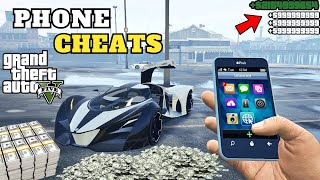 GTA 5  NEW SECRET PHONE CHEAT CODES 2023 Sport Cars God Mode  All Consoles amp PC [upl. by Redmund]