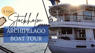 4 Tips for the Stromma Stockholm Archipelago Boat Tour [upl. by Eslud]