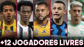 12 JOGADORES QUE FICARÃO LIVRES NO MERCADO NO MEIO DO ANO [upl. by Lomasi622]