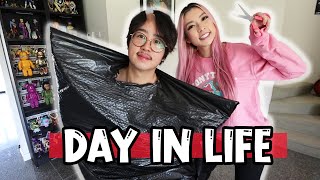 A Day in Life with Chonny amp Dalena  Weight loss Ramen Collection amp She cuts my hair [upl. by Gaw]