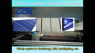 2000mm automatic solder paste printer Lking plus [upl. by Arob803]