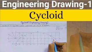 Cycloid  Engineering Drawing [upl. by Ellerrad]