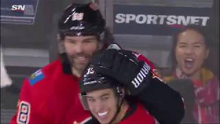 Jaromir Jagr scores his first goal as a Calgary Flame [upl. by Nadya]