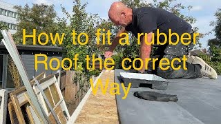 EPDM Rubber roof system and how to install them the proper way [upl. by Eanram680]