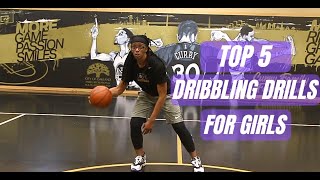 TOP 5 BEGINNER DRIBBLING DRILLS FOR GIRLS [upl. by Reinal]