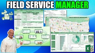 How To Create A Field Service Manager In Excel Free Download Available [upl. by Gerk]