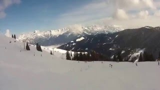 Saalbach  Leogang Piste 81 Sonnkogelabfahrt [upl. by Ailelc]