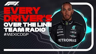 Every Drivers Radio At The End Of Their Race  2023 Mexico City Grand Prix [upl. by Aihsikal698]