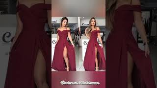 Sexy Burgundy Color Prom Dresses [upl. by Dirtsa374]