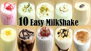 10 EASY MILKSHAKE RECIPE – HOW TO MAKE REFRESHING SUMMER DRINKS [upl. by Clem625]