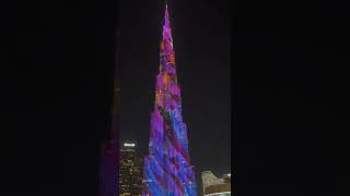 Burj Khalifa Dubai  Led Light Show Laser Light Show on worlds tallest building Burj Khalifa [upl. by Salas]