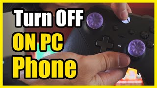 How to Turn Off Xbox Series X Controller on PC or Phone Hold Down Button [upl. by Kassey833]