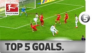 Top 5 Goals  Kagawa Samperio and More with Incredible Strikes [upl. by Konstantin3]