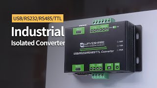 Industrial converter Isolated MultiBus USB  RS232  RS485  TTL communication [upl. by Aeht]