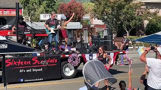 Danville California Fourth of July Parade 2024 Part 20 Sixteen Scandals 80s Music Truck [upl. by Sosthena]